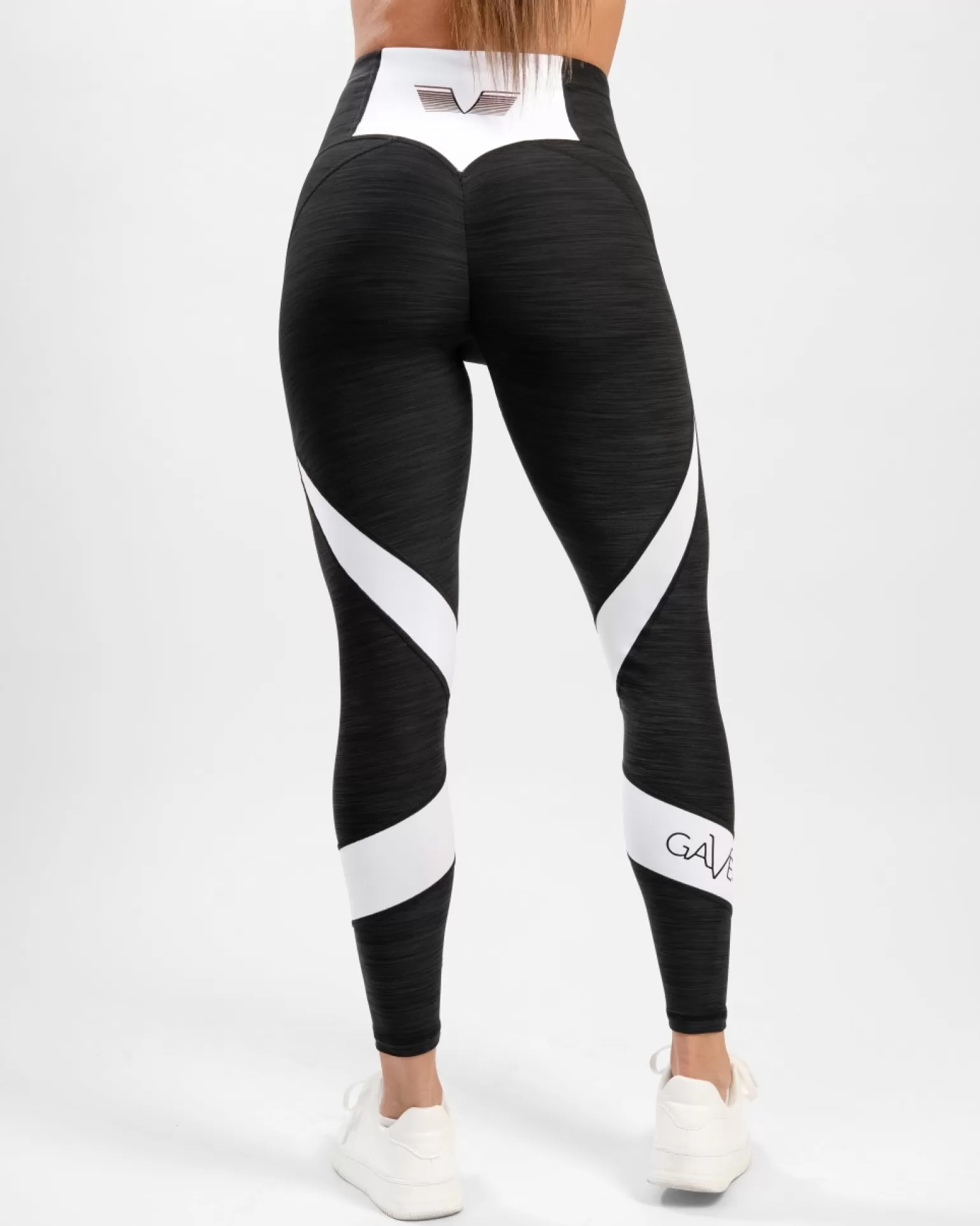 Women Gavelo Leggings^ Black & White Swirl Leggings