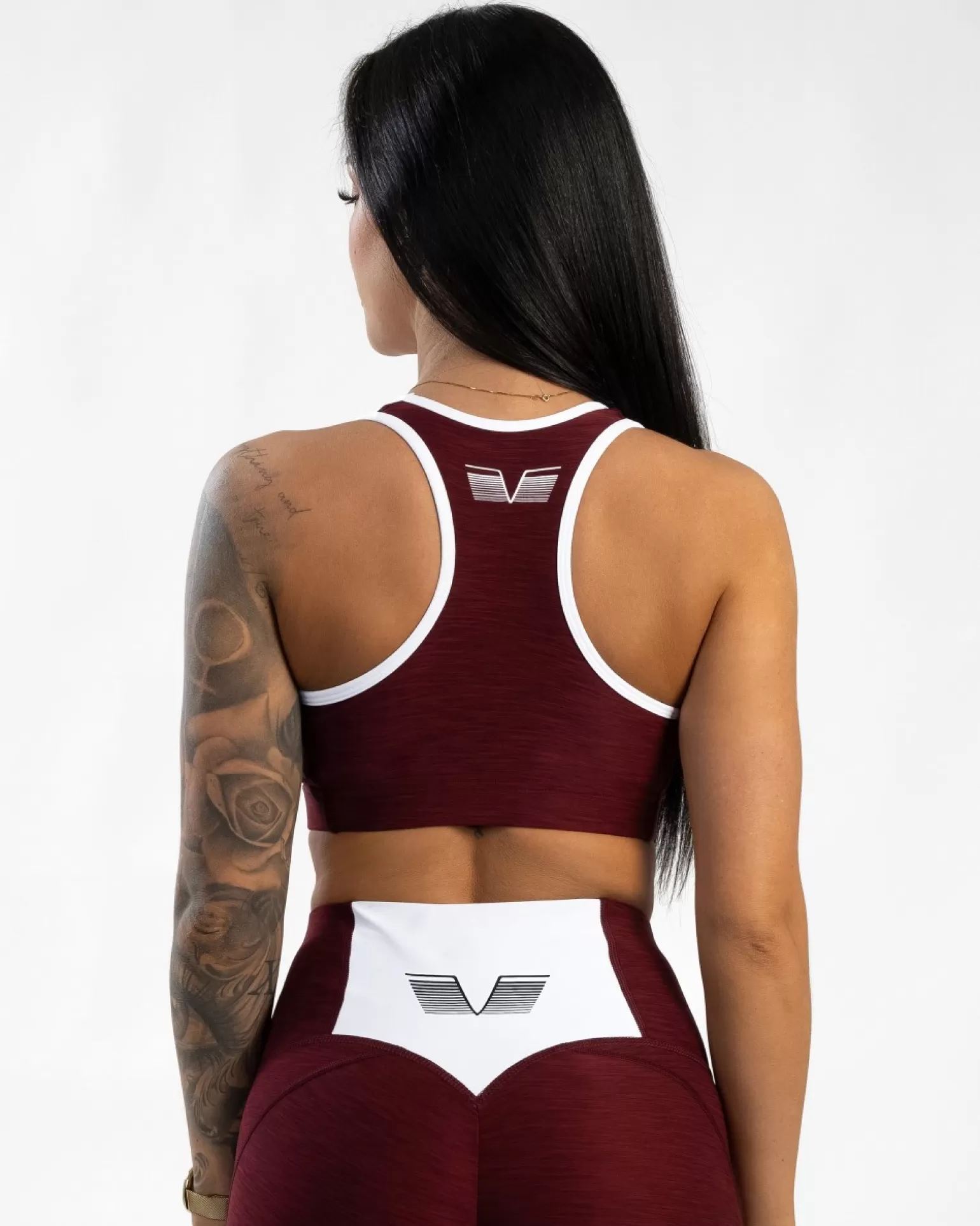 Women Gavelo Sport Bra^ Burgundy Swirl Sports Bra