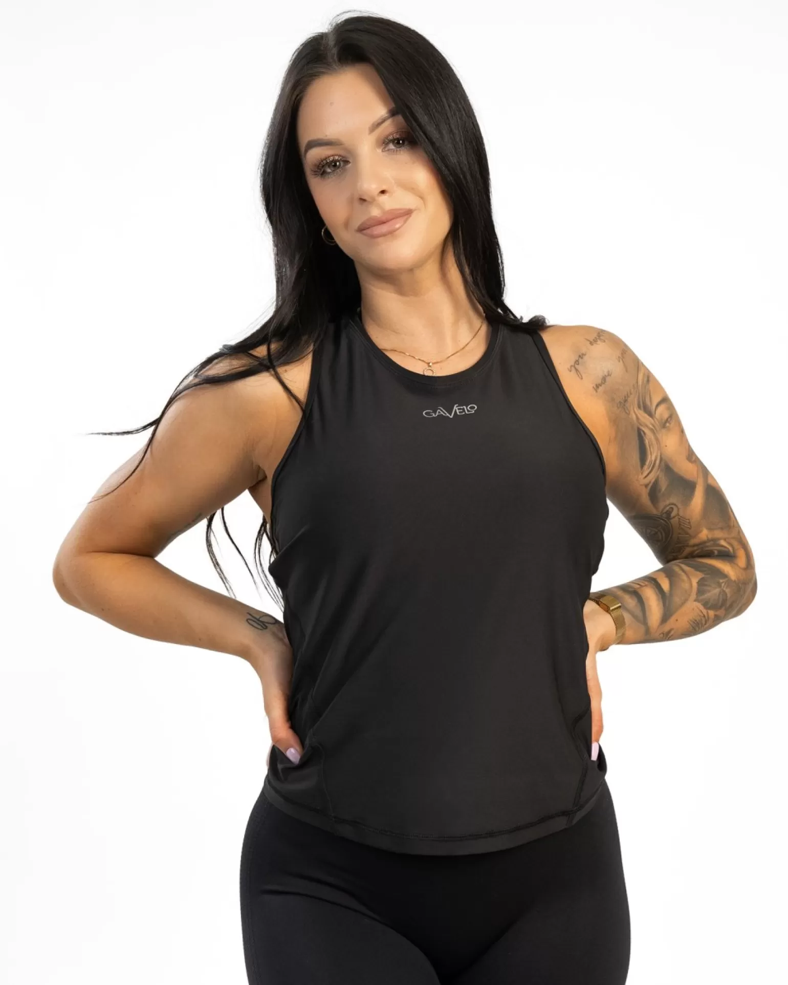 Women Gavelo Tank Tops^ Empower Tank Top Black