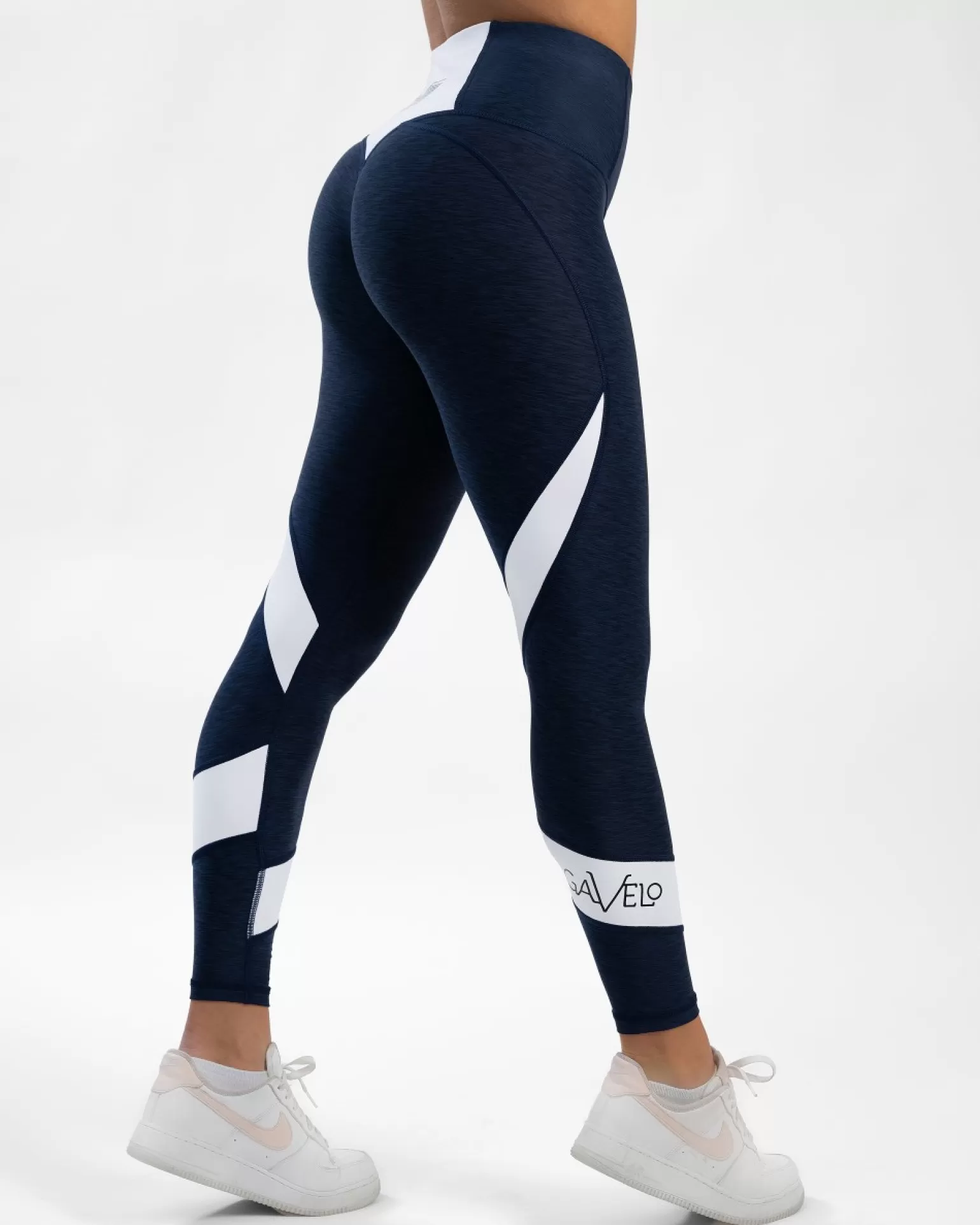 Women Gavelo Leggings^ Navy Swirl Comfort Tights