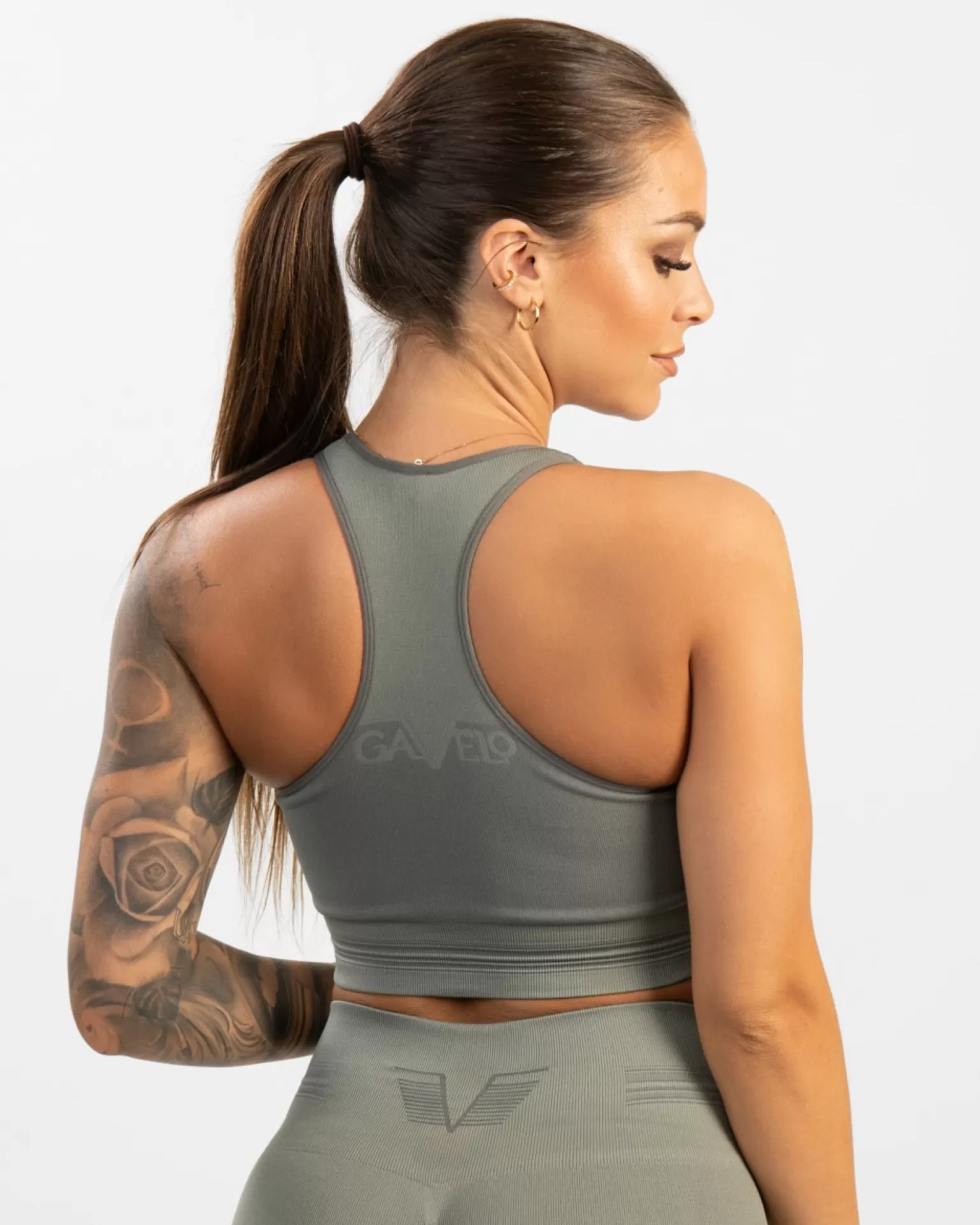 Women Gavelo Sport Bra^ Pulse Nude Olive Grey Seamless Top