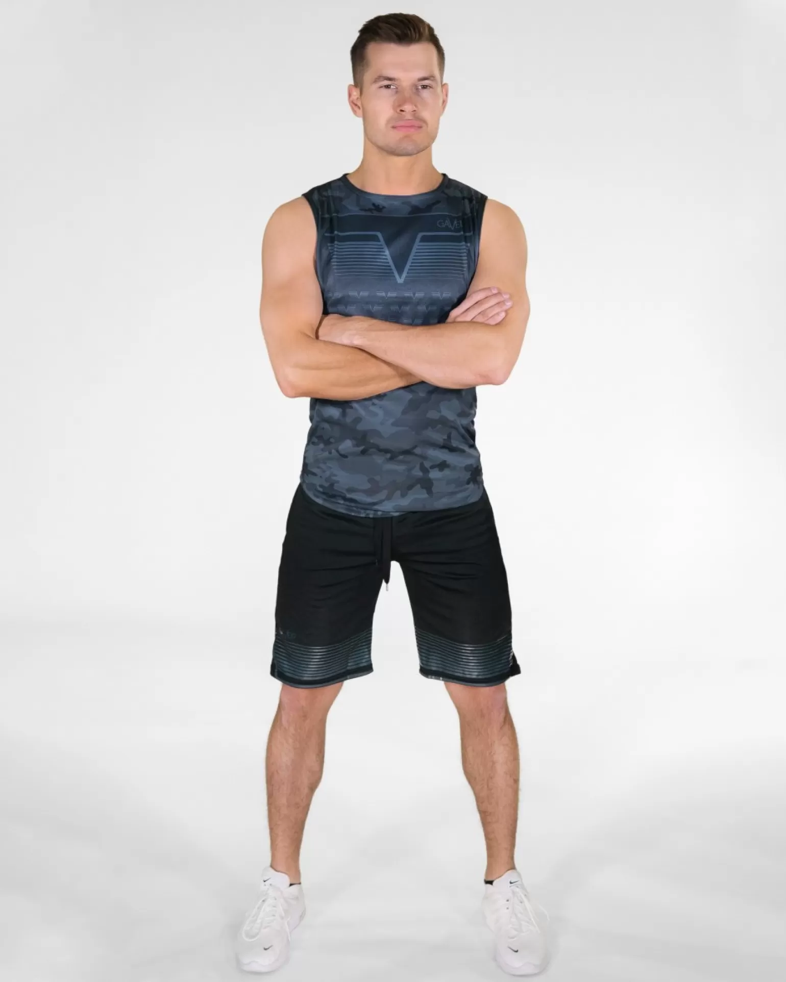 Men Gavelo Tee & Tank^ Sniper Blue Sleeveless Tee