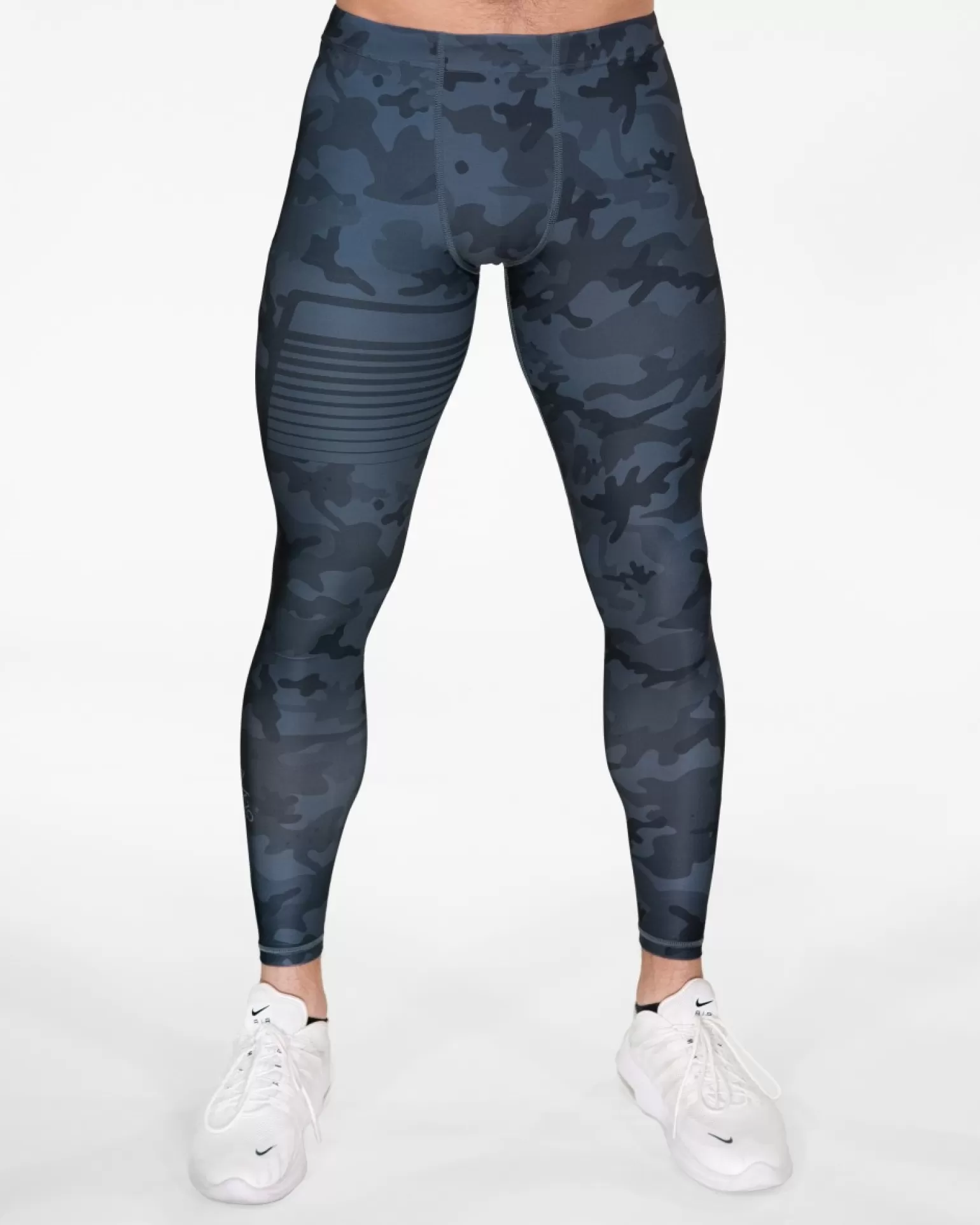 Men Gavelo Compression Leggings^ Sniper Camo Blue Compression Leggings