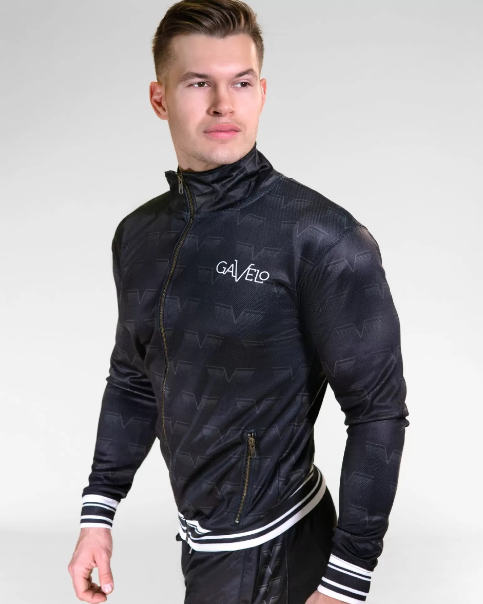 Men Gavelo Long Sleeve^ Track Jacket Black