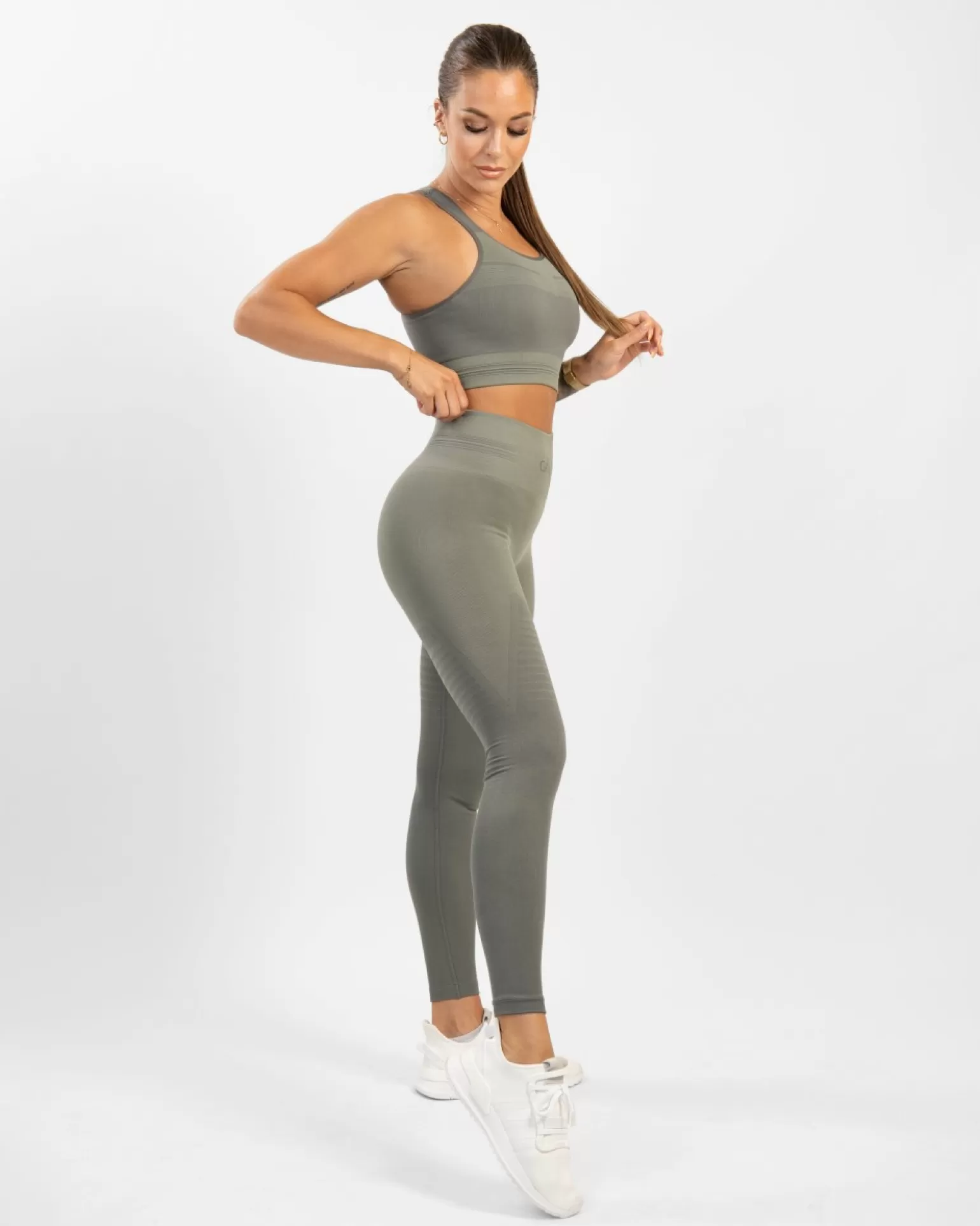 Women Gavelo Seamless Leggings^Pulse Nude Olive Grey Seamless Leggings